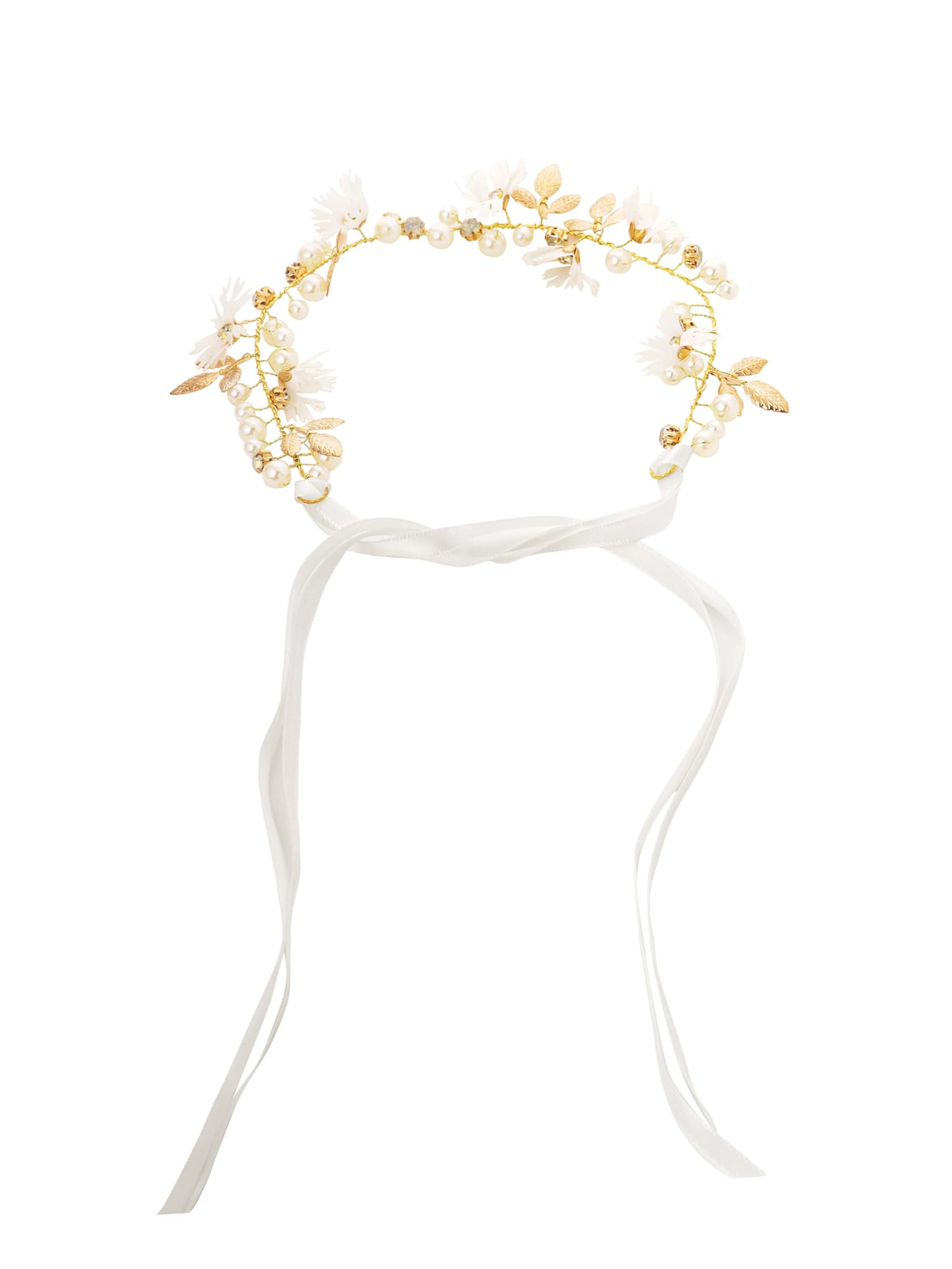 Floral Hair Vine Tiara Headband for Women and Girls - Bridal Wedding Hair Accessories Jewellery