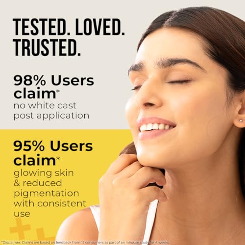 Image of Dr. Sheth's Kesar & Kojic Acid Sunscreen SPF 50+ Pa++++ |In-Vivo Tested | For Pigmentation-Free Skin | Lightweight & Non Greasy | For UVA /UVB & Blue Light & IR Protection | No White Cast | For All Skin Types | For Men & Women | 30 g