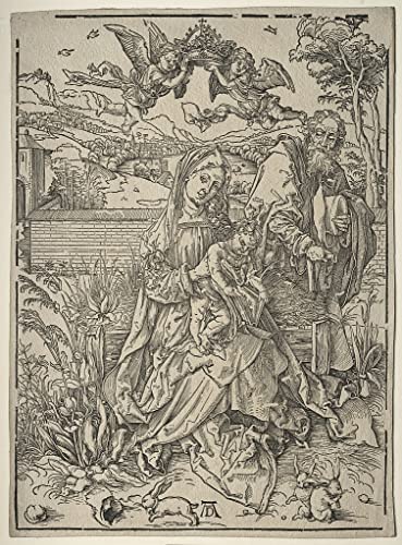 Impression d'art Sainte Famille Albrecht Dürer toile haut de gamme 60x90