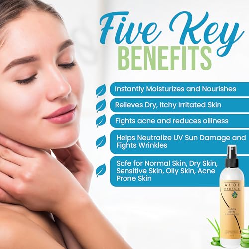 Aloehydrate AH010250 Napca Moisturizer. Hydrating Facial Spray With Niacinamide, Znpca & Rosewater Face Mist In Aloe Vera. Face Mist To Tone thumb #3