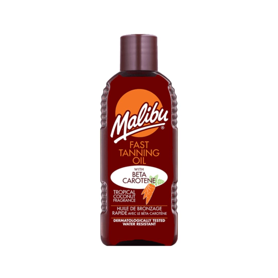 Malibu Sun Bronzing Fast Tanning Oil With Beta Carotene, 100ml
