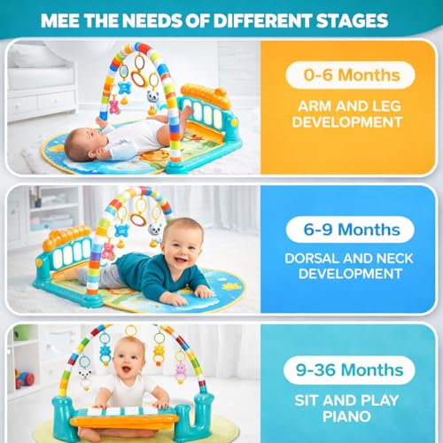 ToysBuddy Kick and Play Multi-Function Piano Baby Gym - Image 7