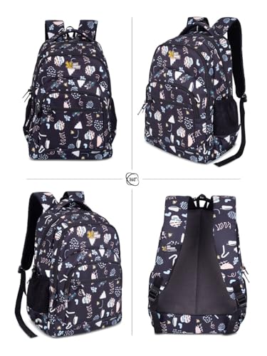 Image of Zilo Sweet Treats 34L School Backpack - Ice Cream & Candy Fun Edition for Kids (Girls & Boys)