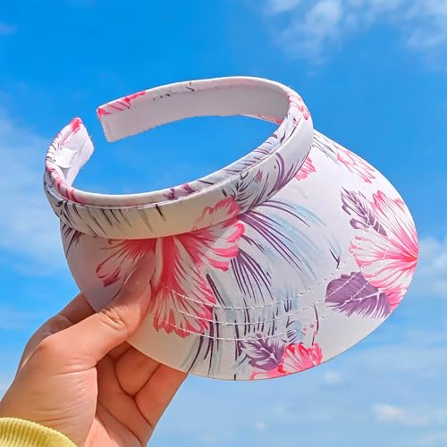 Image of Sun Visor Hats Women Wide Brim Adjustable Clip On Visors Beach Men Hat