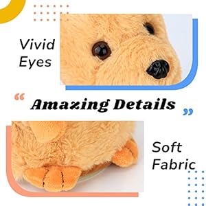 Hopearl Talking Puppy Repeats What You Say Dog Nodding Electric Interactive Animated Toy Speaking Plush Buddy Gifts for Toddlers Brown 7