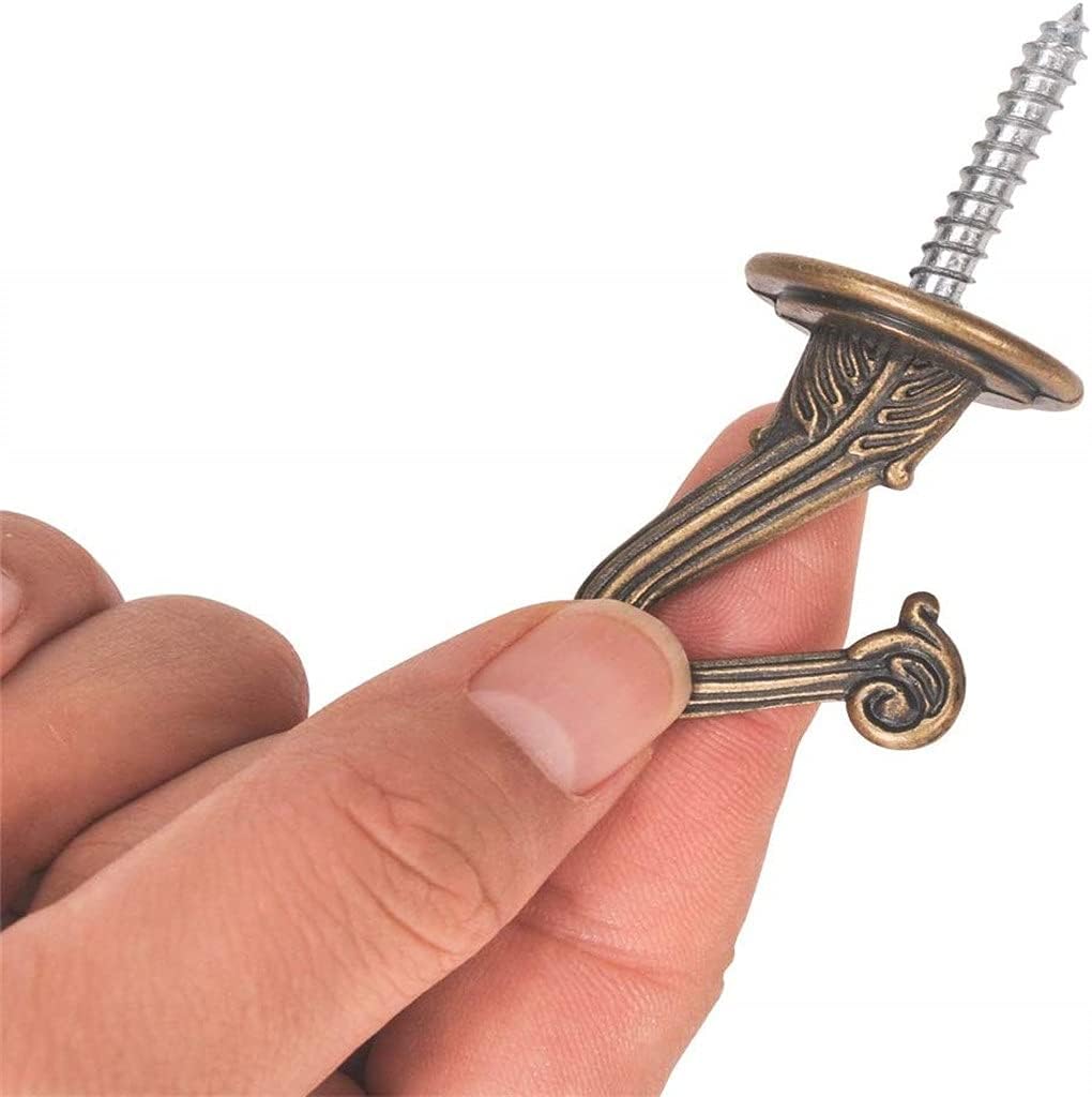 8 Sets Metal Ceiling Hooks, Heavy Duty Swag Hooks with Steel Screws/Bolts and Toggle Wings, Wall Hooks, Kitchen Hooks