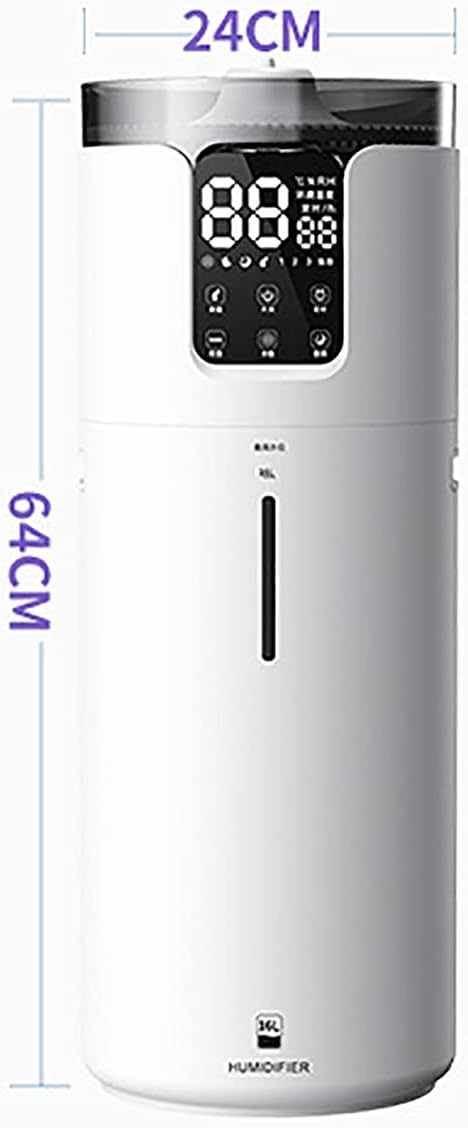 Humidifiers Room 16L Ultra Cool Mist Top Fill Humidifier Vaporizer ?with HD Touch Screen for Baby Kids Adults at Home Yoga Slee