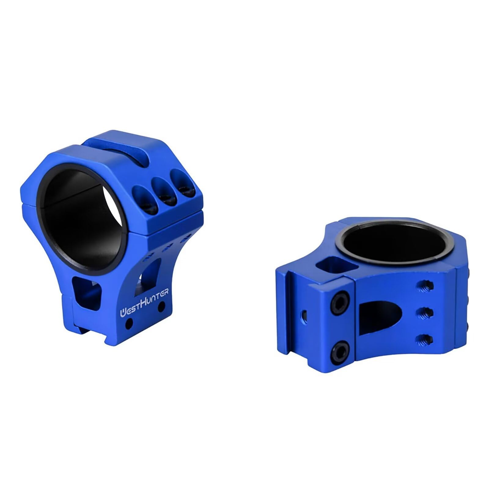Anillas para Mira Telescópica WestHunter Optics, para Instalar Miras de 34mm & 30mm & 25.4mm en Rieles de Cola de Milano de 11 mm | Únicamente para Actividades Deportivas, Blue