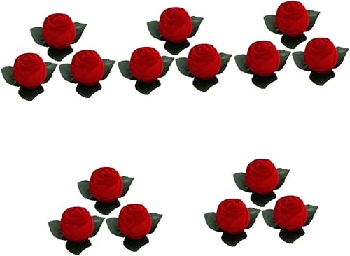 ABOOFAN 15 Pcs Gift Box Wedding Rings Case Rose Ring Holder Jewelry Case Rose Ring Case Cookie Packaging Earring Storage Organizer Rings Storage