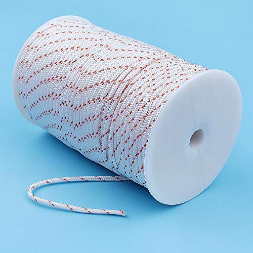 Haoyueda 100 metros x 3 mm Cuerda de inicio compatible con Stihl MS180 018 MS250 Motosierra Trimmer Blower Line Line Roll 0000 195 8200 Repuestos Cover