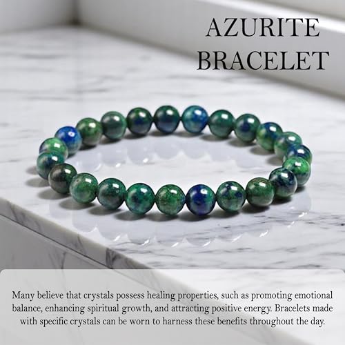 Image of Certified Crystal Bracelet | 8mm Beads | Stretchable Healing Bracelet | Bracelets for Men and Women |