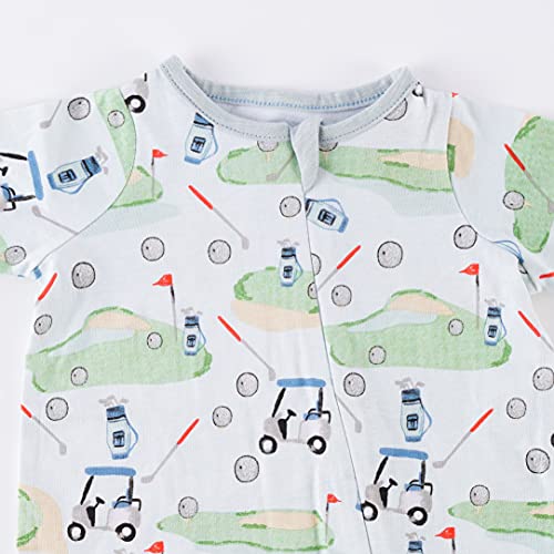 Mud Pie Baby Boys Golf Footed Sleeper, Blue, 3-6 Months #TOP4