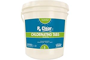 Rx Clear 3-Inch Stabilized Chlorine Tablets: Pristine Water Purification for Pools and Spas