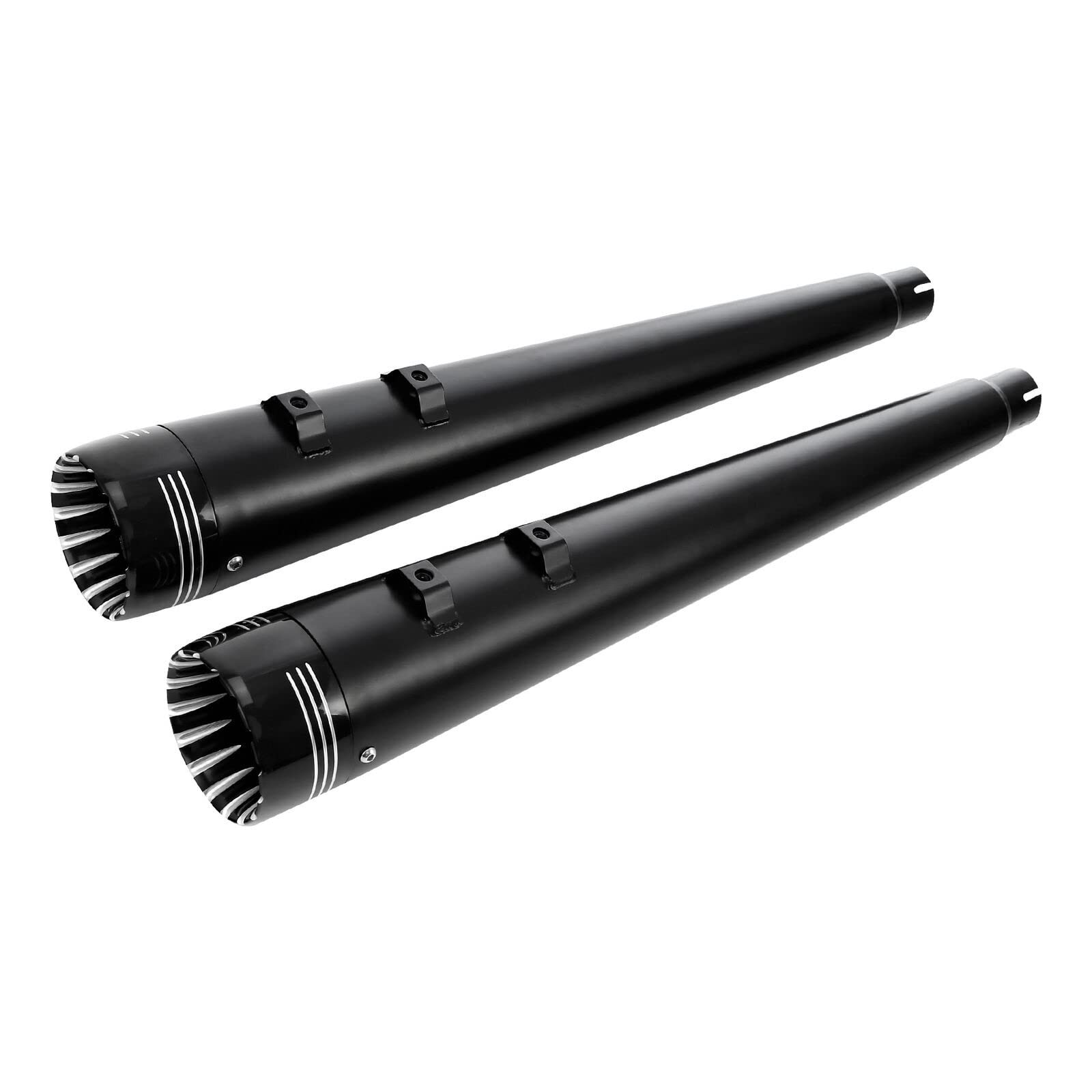 Moto 4 "Megafono Slip On Silenziatore Tubo Di Scarico Per Harley Touring Street Glide Road King 1995-2016