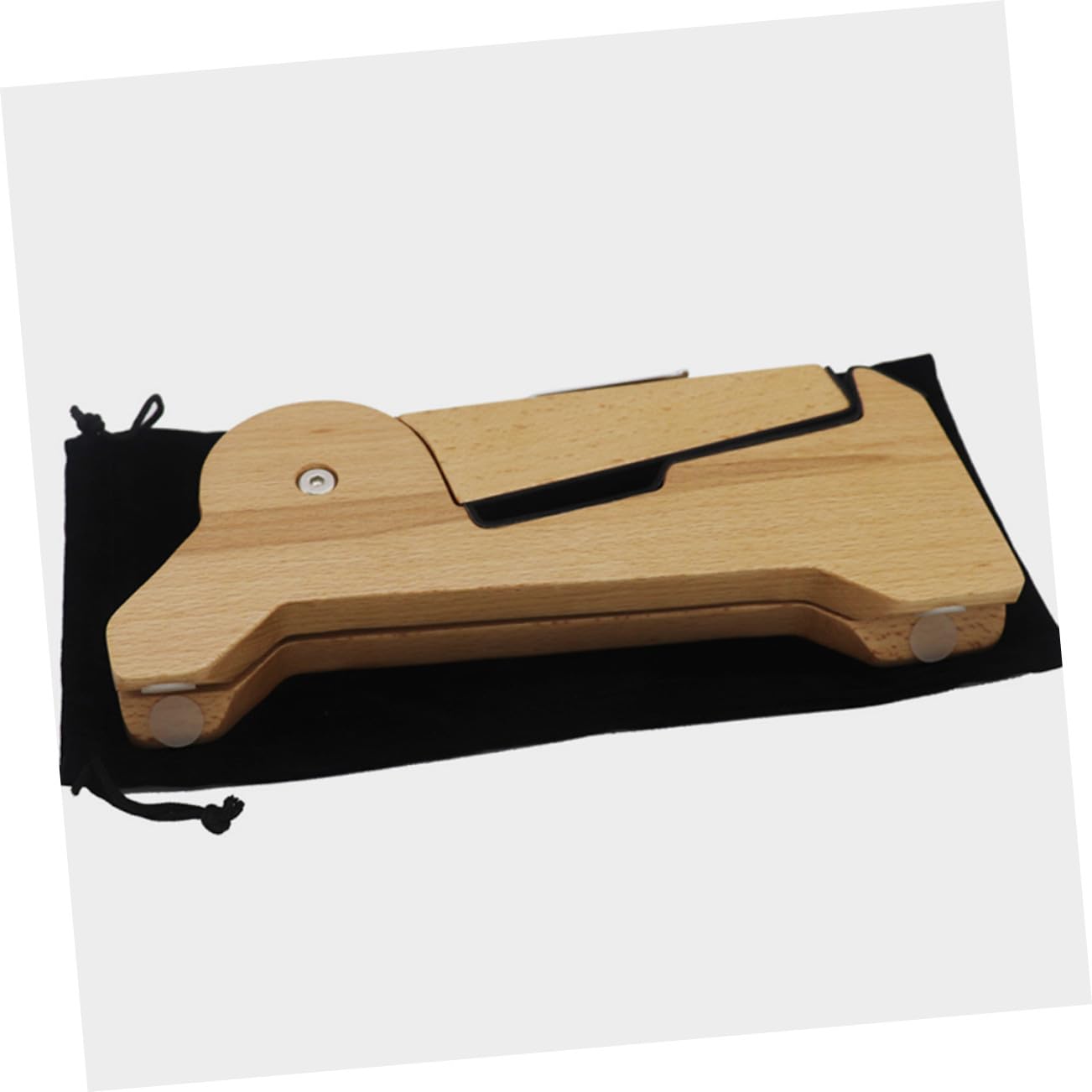 Kisangel Supporto per Basso e Violino in Legno Design Pieghevole e Smontabile, Stand per Palco e Negozio di Strumenti Musicali