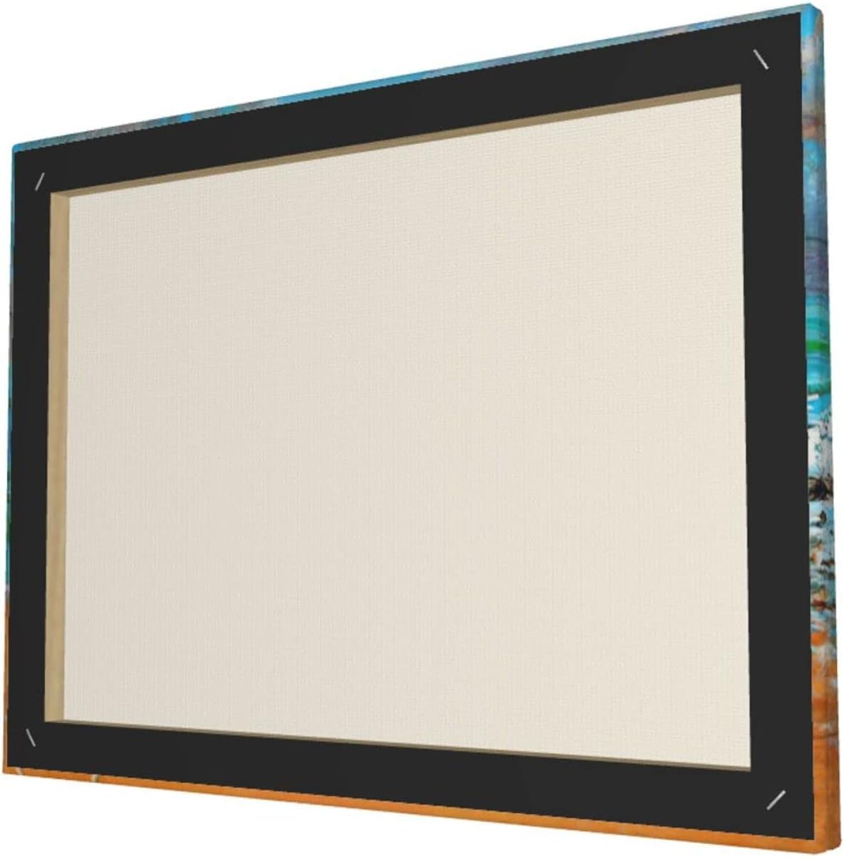 Sea Turtle Bathroom Wall Art Coastal Beach Blue Ocean Decor Canvas for Wall Colorful Turtle Pictures for Bedroom Living Room Office Framed Quotes The Lord Is on My Side I Will Not Fear 16"x12"