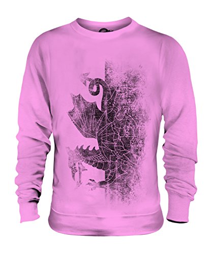 Sweat-Shirt Drapeau Gallois Unisexe au look vintage délavé unique