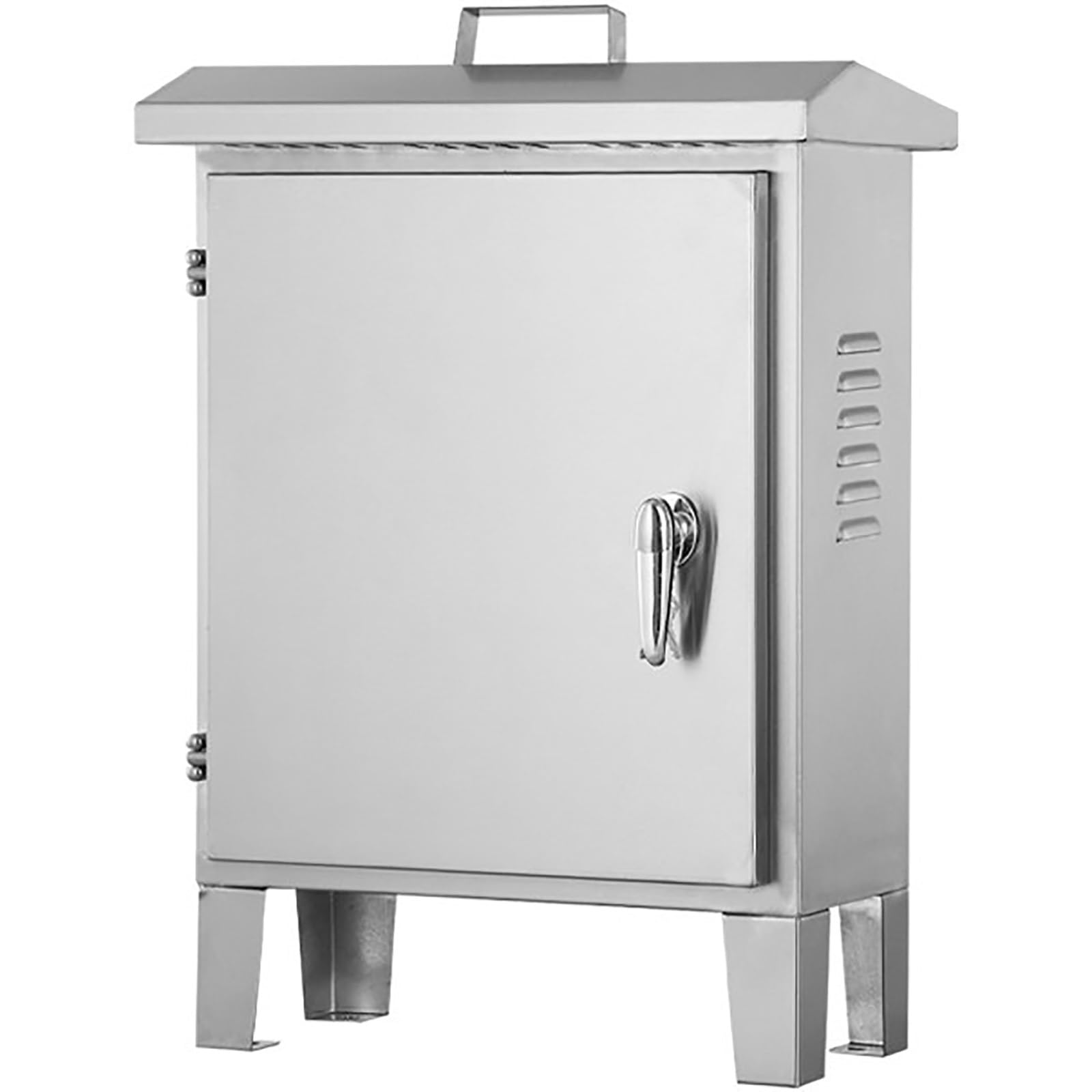 Armario Electrico de Acero Inoxidable 304 con Patas, Caja Estanca Exterior Electrica, Cuadro Electrico Superficie Montaje en Suelo, IP65(50x40x20cm/20x16x8in)