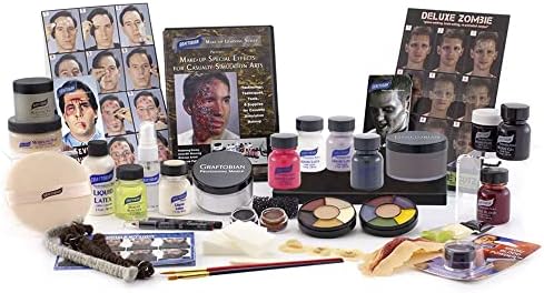 Graftobian Special FX Trauma Pro SFX Makeup Kit - Professional Makeup Kit for Halloween, Cosplay, and Movie, Easy-to-use Cosmetics Collection Set for Beginners, Complete Special Effects Makeup Kit