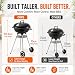 House of Home 45cm Kettle Charcoal BBQ Grill with Lid and Wheels 75cm