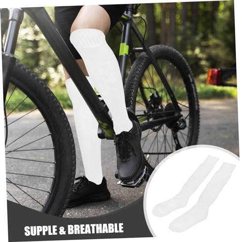 2pairs Elastic Sports Stockings for Boys Girls High Elastic Design Breathable Wear-resistant Football Socks for Outdoor Activities for Soccer Climbing and More4