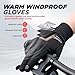 RUIXUE Winter Gloves Men Women, Warm Thermal Windproof Touchscreen Non-Slip,for Cycling Driving Running Hiking