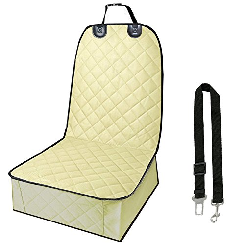 C&D Pet Bucket Seat Cover, Single Seat Cover Waterproof Pet Front Seat Cover Dog Seat Protector-Universal Design for All Cars, SUVs & Trucks