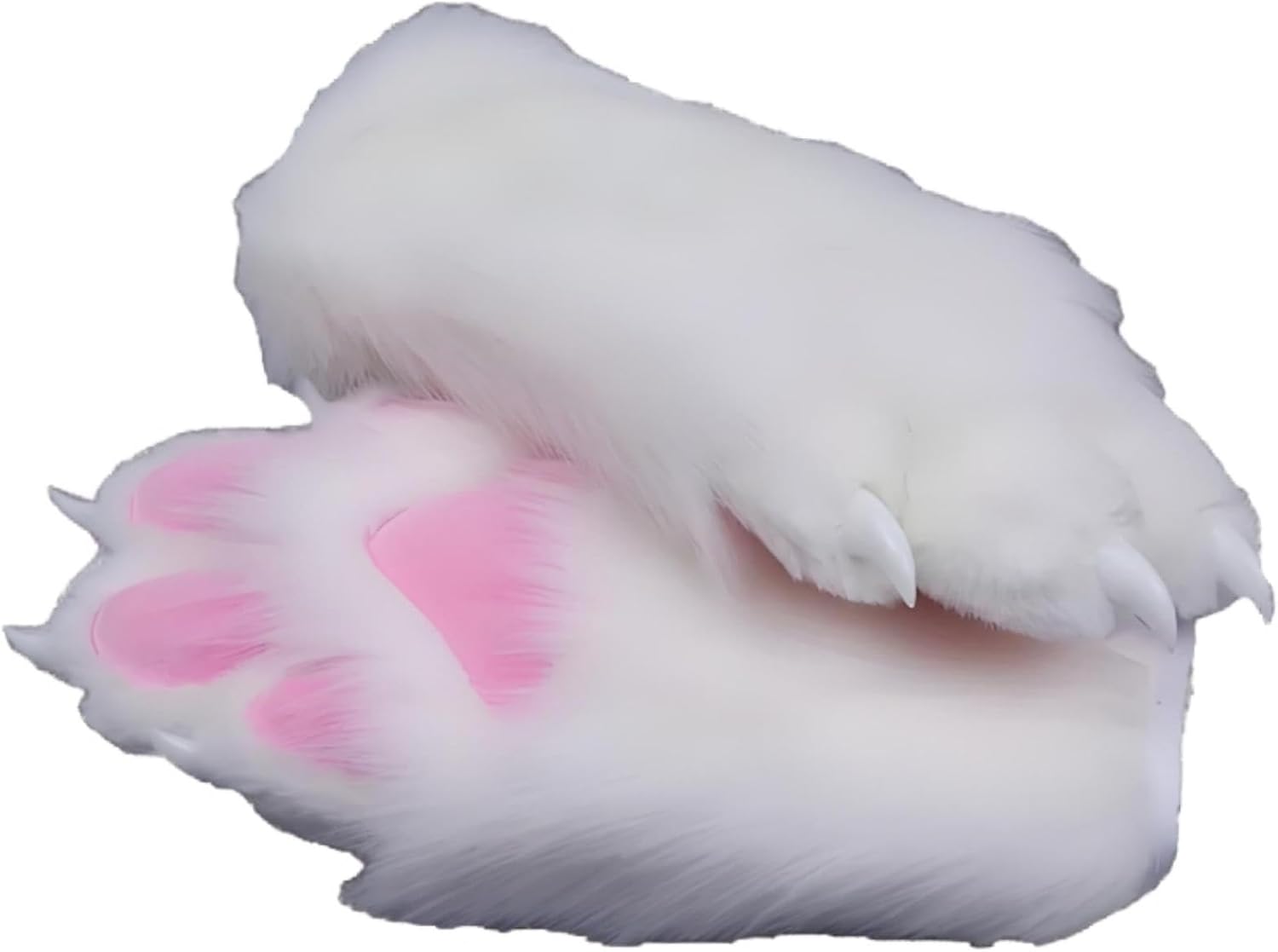 Realistic Faux Fur Cat Paw Gloves, Unisex Handmade Cosplay Accessories, Ideal for Adult Fursuit & Comic Con Events