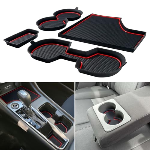 Inserciones para portavasos Nissan Sentra 4 pcs silicona miniatura 1