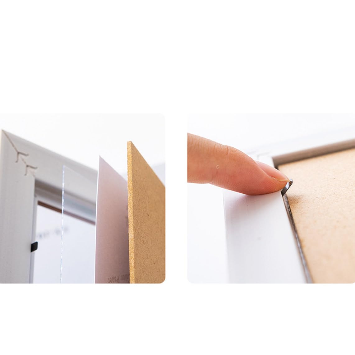 Amazon.co.jp: [LSDZW] 写真立て L判サイズ ナチュラル 白い 21*29.7cm