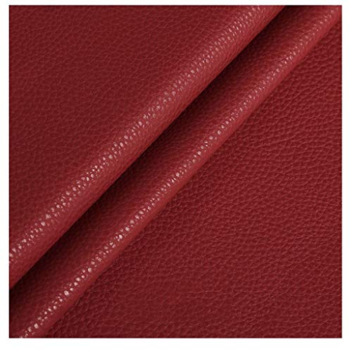 Tissu simili cuir imperméable rouge pour réparer un siège abîmé et travaux de couture PU