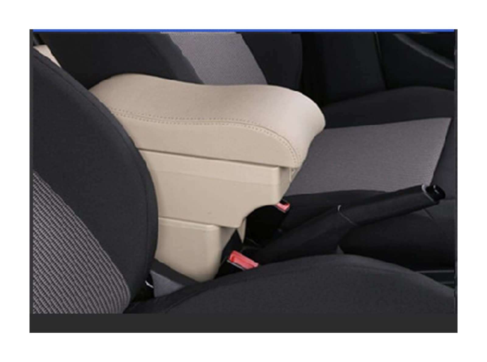 For Toyota For Aygo X 2022 Armrest Box Car Armrest Central Storage Box Retrofit With USB Charging Car Accessories(B2 Beige 3USB)