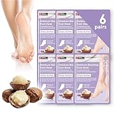 Innerest Original Derma Beauty Foot Mask 6 Pairs Shea Butter Foot Mask Callus Remover Pedicure Supplies