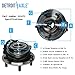 Detroit Axle - Front Wheel Bearing Hub for 2007-2010 Jeep Wrangler w/4-Wheel ABS, 5-Bolt Wheel Bearing and Hub Assembly 2008 2009 Replacement