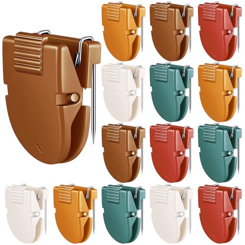 Feifeiya 15 Pcs Cubicle Clips for Fabric Panels,Burnt Orange