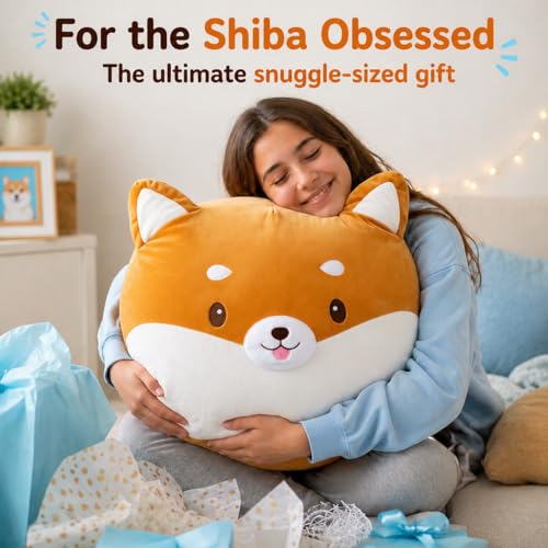 Image of Jumbo Shiba Inu Dog Plush Pillow - 29 Inch Large Squishy Giant XXL Stuffed