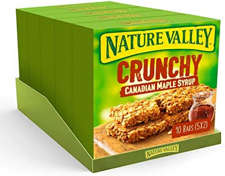 Nature Valley Crunchy Canadian Maple Syrup Cereal Bars 5X 42g (Pack of 5, Total 25 Bars)