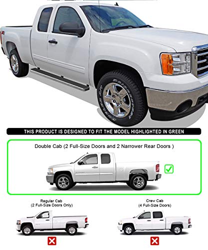 Estribos de acero inoxidable 304 para Chevy Silverado miniatura 2
