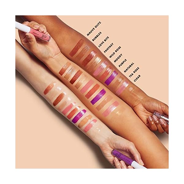 e.l.f. Lip Lacquer, Nourishing, Non-Sticky Ultra-Shine Lip Gloss With Sheer Color, Infused With Vitamins A & E, Vegan & Cruelty-Free, Clear