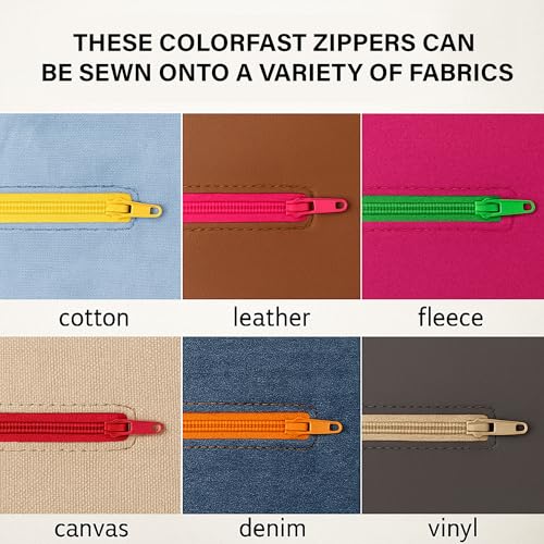 Image of Mandala Crafts 80 PCs Coral Closed-End 14 Inches Nylon Zippers for Sewing | Colorful, Bulk Sewing Supplies, For Tailor Clothing Fabric Leather, Washable, Indoor & Outdoor, Dresses, Tote Bags