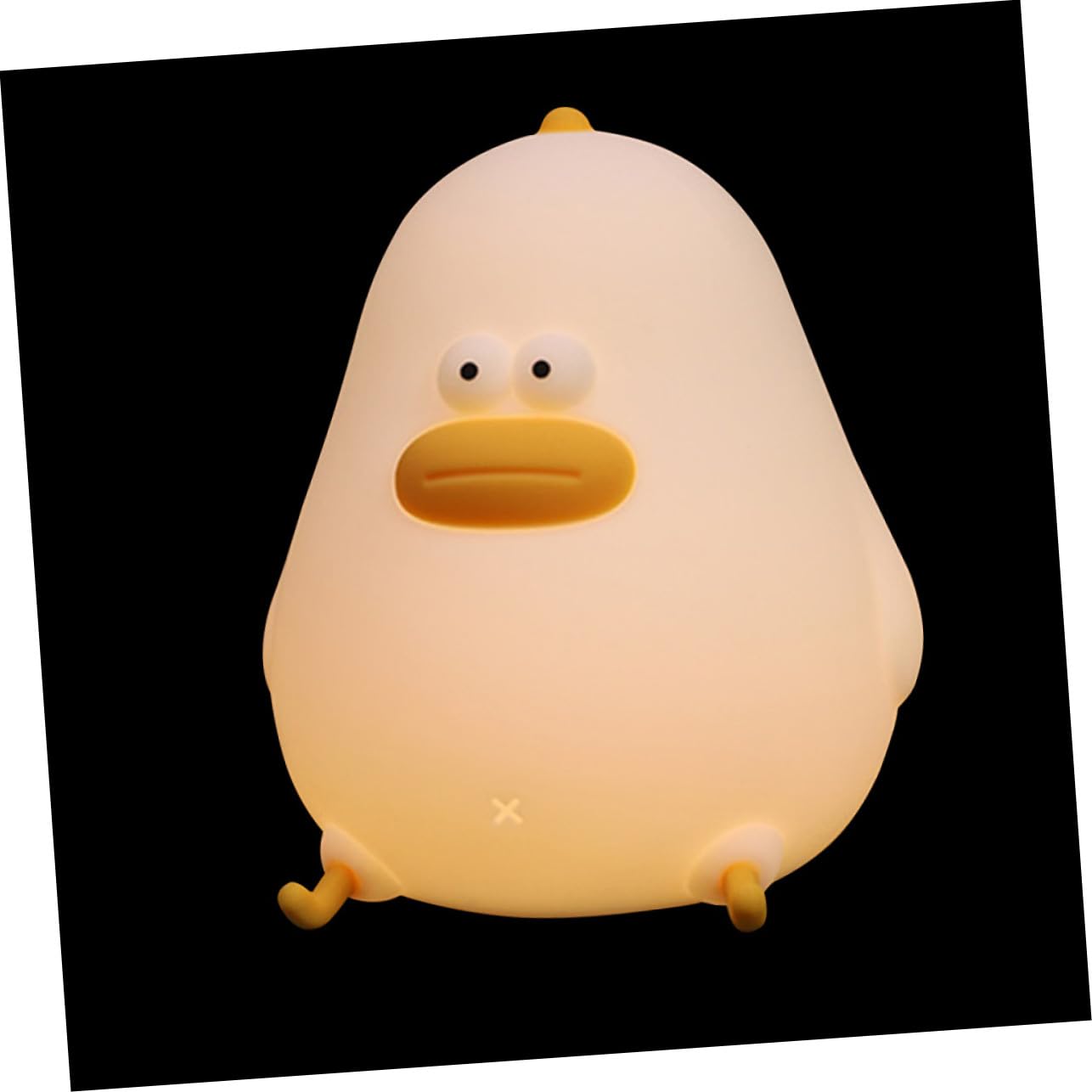 Lámpara de Silicona para Ñiño Luz Nocturna Cálida y USB Recargable Diseño Pollito Tamaño Pequeño Luz de Guardería para Dormitorio Infantil Adecuado para Bebés y Regulable