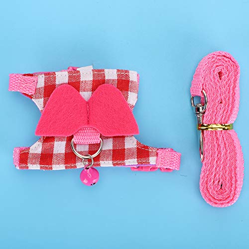 Image of Vest Leash Set Pet Harness, Easy Control Small Animal Outdoor Pet Leash, Chinchilla for Ferret(S Number)