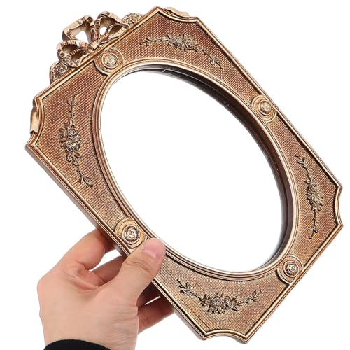 Miroir nœud petit miroir mural 24x16 cm rétro orné pour coiffeuse et salon