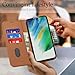 oakxco for Samsung Galaxy S21 Fe Wallet Case with Credit Card Holder, Magnetic RFID Slim Folio Book Flip Leather Phone Case for Women Men Girl, Cute Soft Silicone Rubber Shockproof Cover, Brown