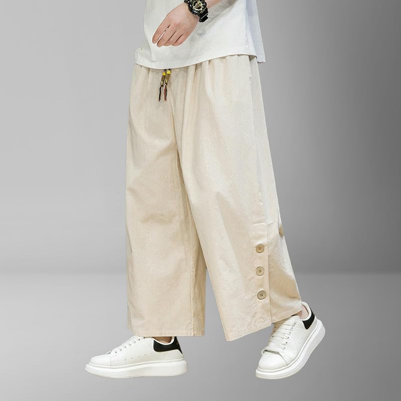 Pantalon style chinois uni pour vos vacances et sorties d'été