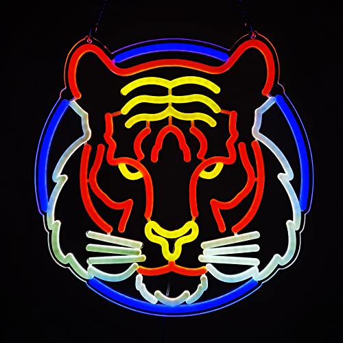 Diyida Tiger LED Neon Light Sign for Beer Bar Club Bedroom Office Hotel Pub Cafe Wedding Birthday Party Man Cave Art Wall