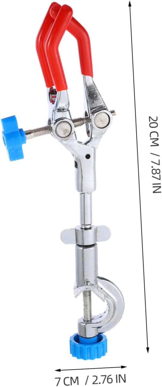 Unomor 4pcs Laboratory Adjustable Jaw Clamp Versatile Condenser Holder for Flasks and Test Tubes Rod Design for Enhanced Stability Sturdy Construction for Laboratory Use