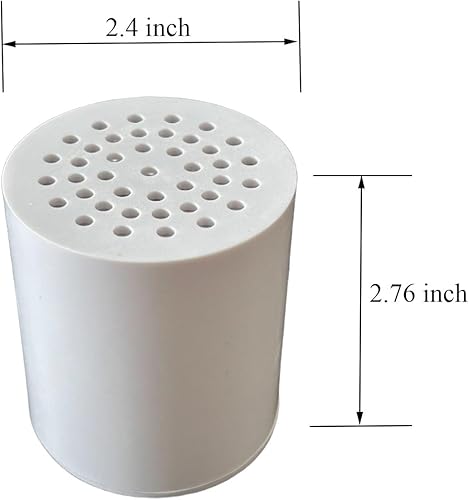 Miniatura 2 de ACA 2 cartuchos de filtro de ducha de 25 etapas, elimina el cloro, metales pesados y otros sedimentos, reduce la picazón en la piel seca, la caspa,