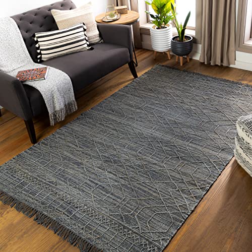 Mark&Day Area Rugs, 8x10 Zuidveld Global Charcoal Area Rug, Grey