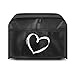 kwmobile Cover Protettiva Compatibile con Tostapane 2 fette - Copertina Antipolvere Tostapane - Custodia Cuore 19 x 20,3 x 28 cm